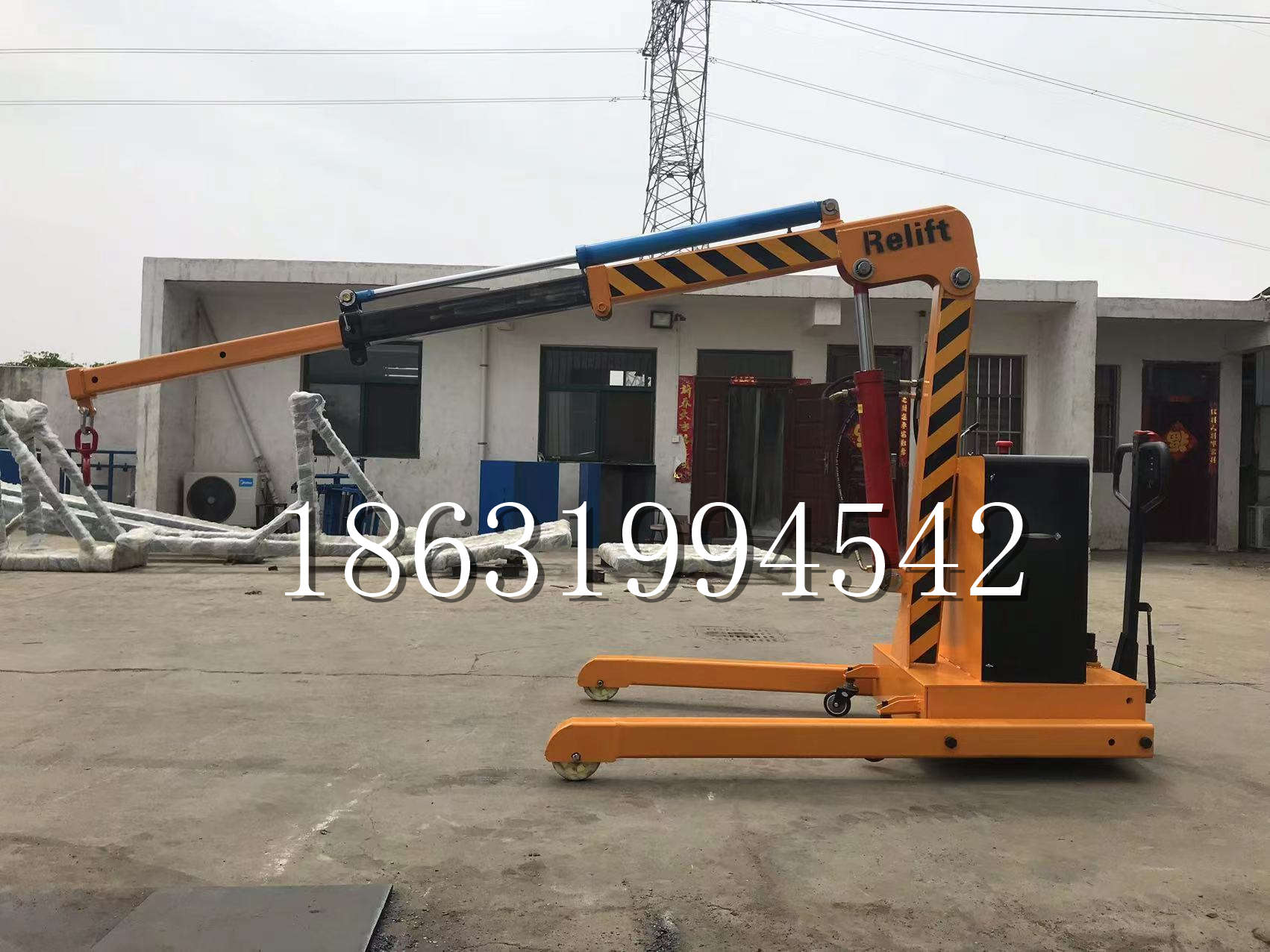 昌平区久征定做3吨三轮随车吊 农用园林绿化移树吊 平板工程用小吊机